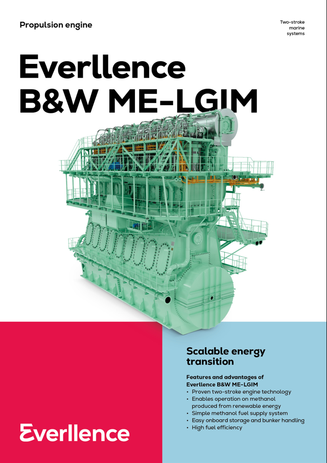 Everllence B&W ME-LGIM Propulsion Engine